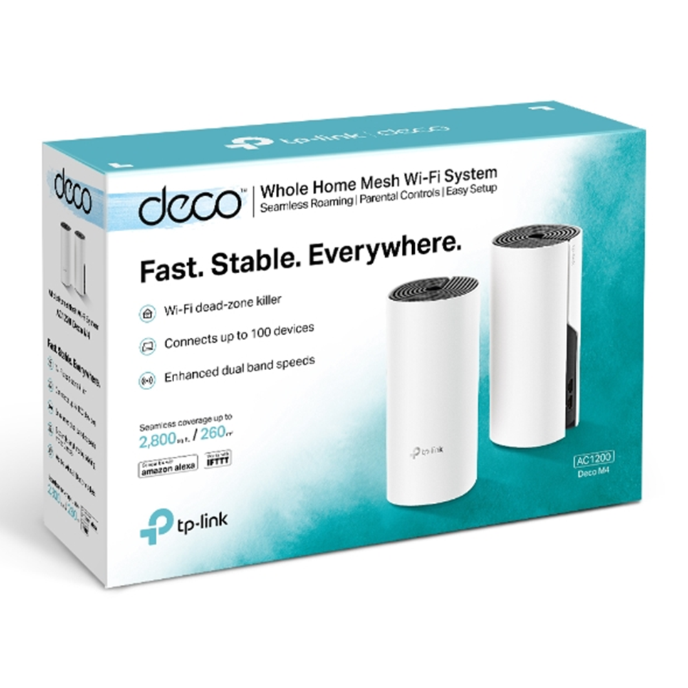 TP-LINK DECO-M4-2P AC1200 Dual Band Mesh Router 2-li set