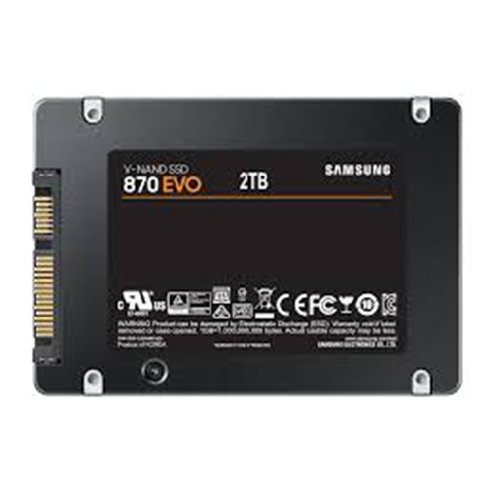 SAMSUNG 2TB 870 EVO MZ-77E2T0BW 560- 530MB/s SSD SATA-3 Disk 