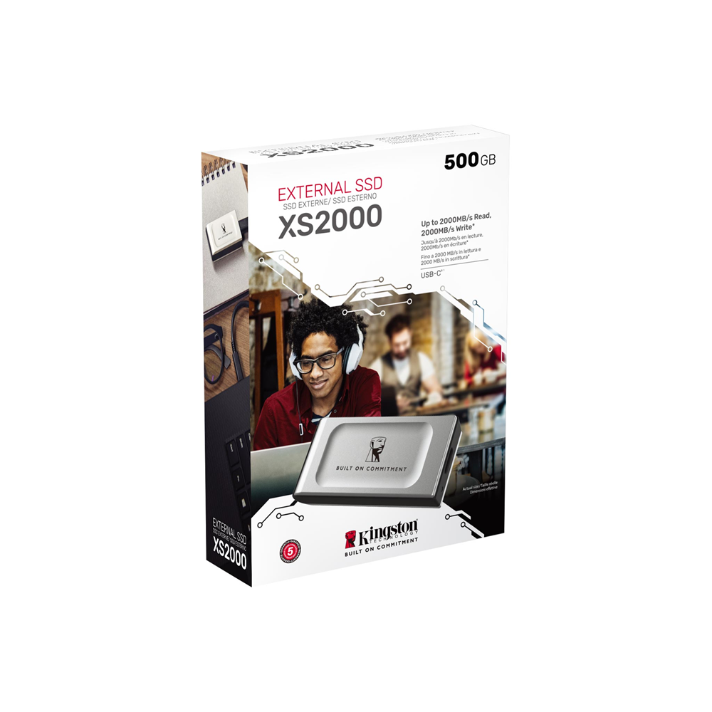 KINGSTON 2TB SSD XS2000 SXS2000/2000G Type-C Harici Disk 