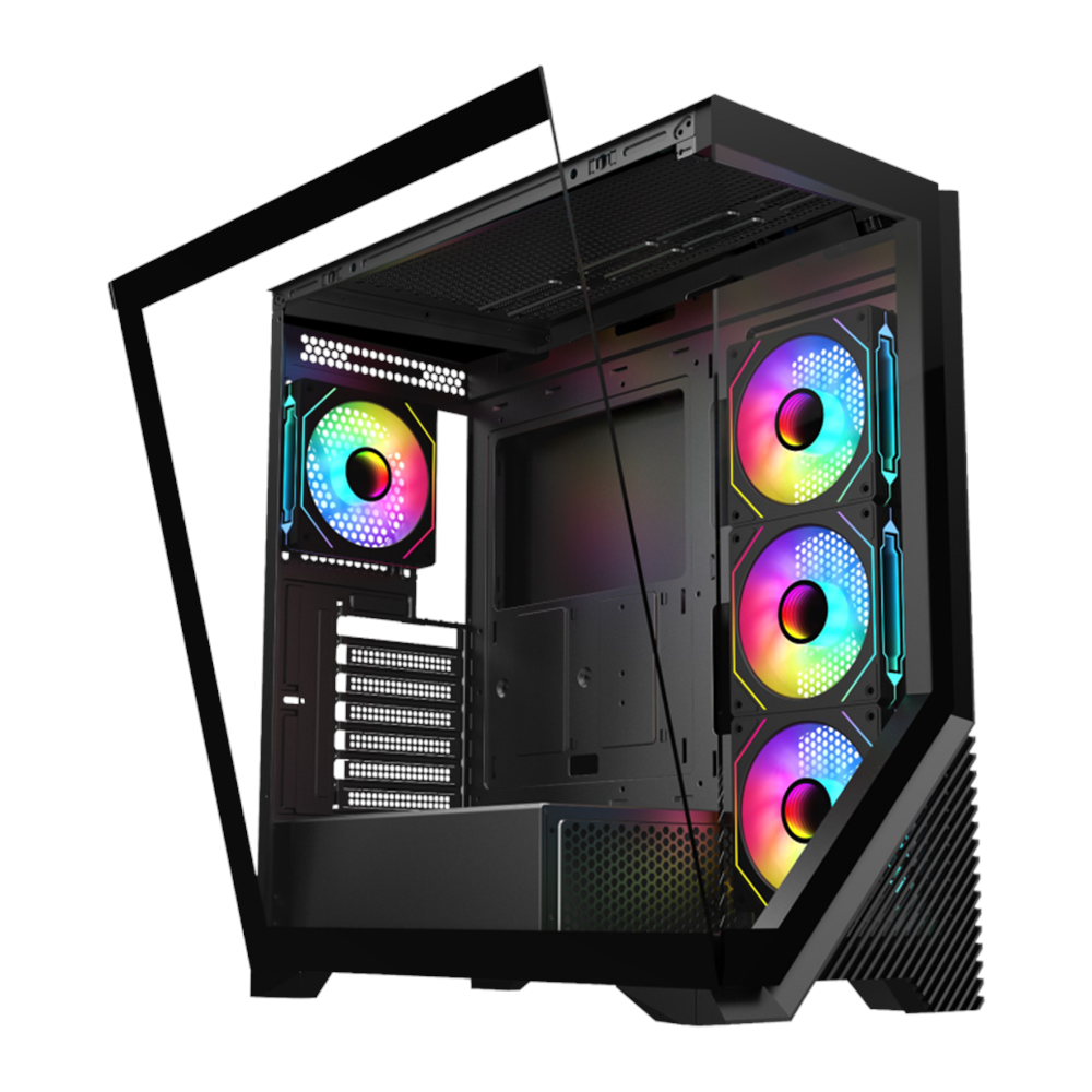 VENTO 850W 80+ BRONZE VG4202FLA Gaming E-ATX PC Kasası 360mm Soğutma Desteğ