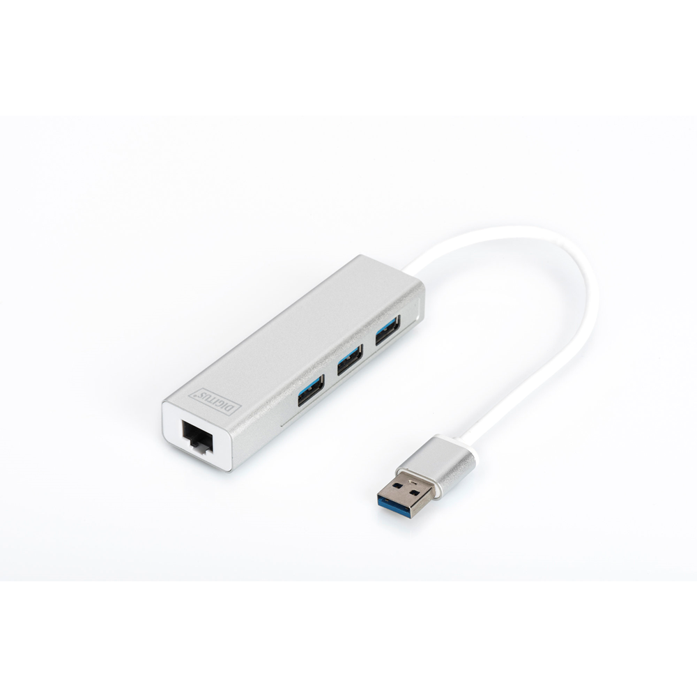 DIGITUS Gigabit USB 3.0 Ethernet Çoklayıcı Hub (DA-70250-1)