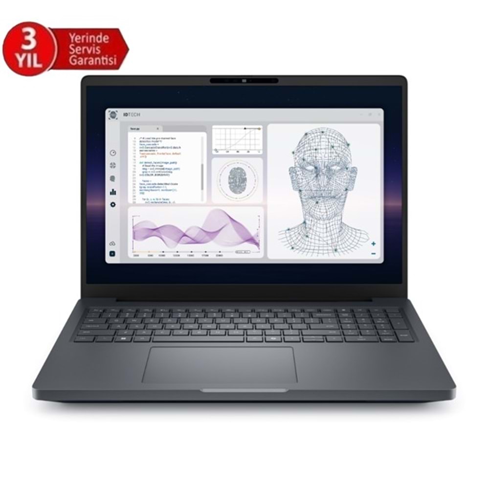 DELL 16” PRO MAX PLUS MB16250_1 ULTRA 7 265HX-32GB DDR5 RAM-1TB NVME-12GB RTX PRO3000 BWL-W11P Taşınabilir İş istasyonu