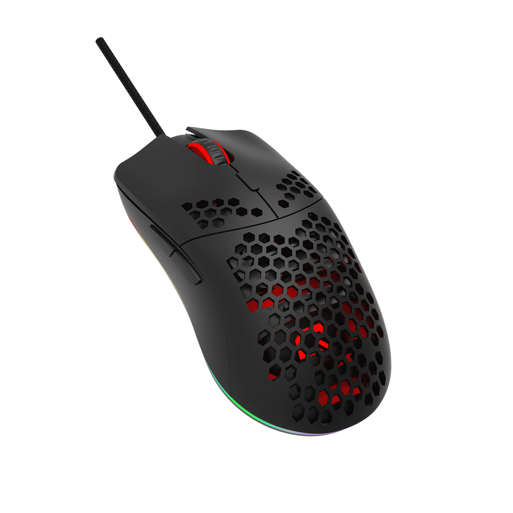 QUANTUM HONEYCOMB Kablolu USB RGB 12800dpi Gaming Mouse