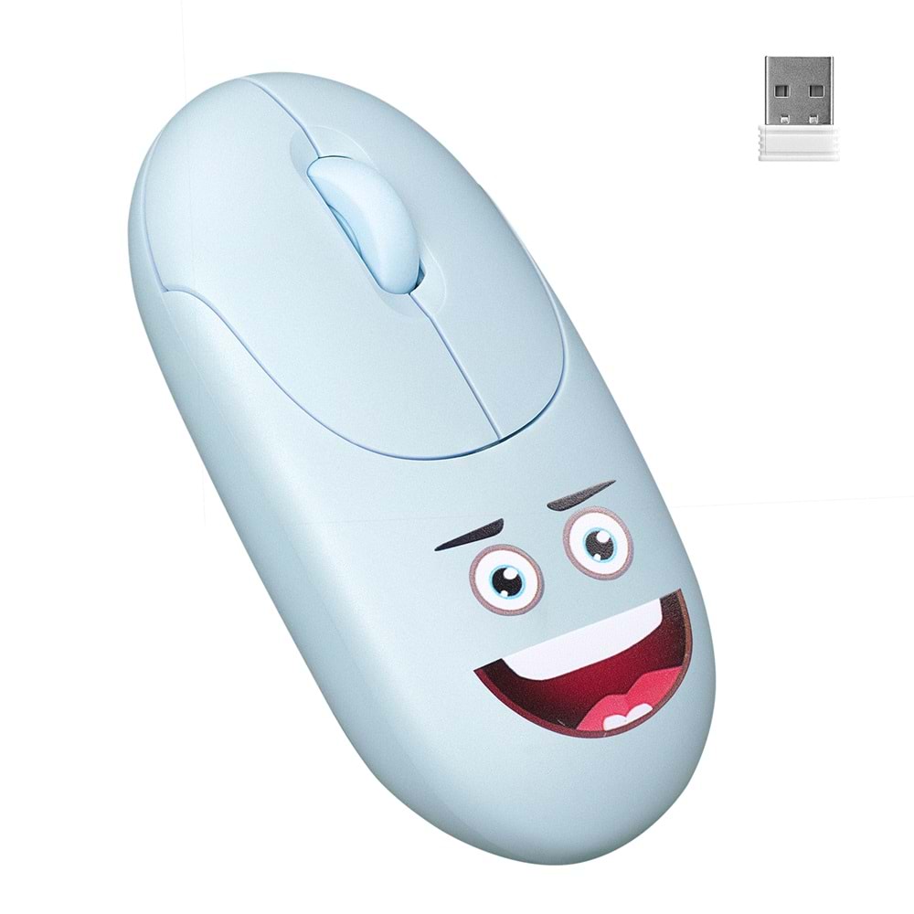 EVEREST FASHION SM-26 Kablosuz Mavi Mouse 