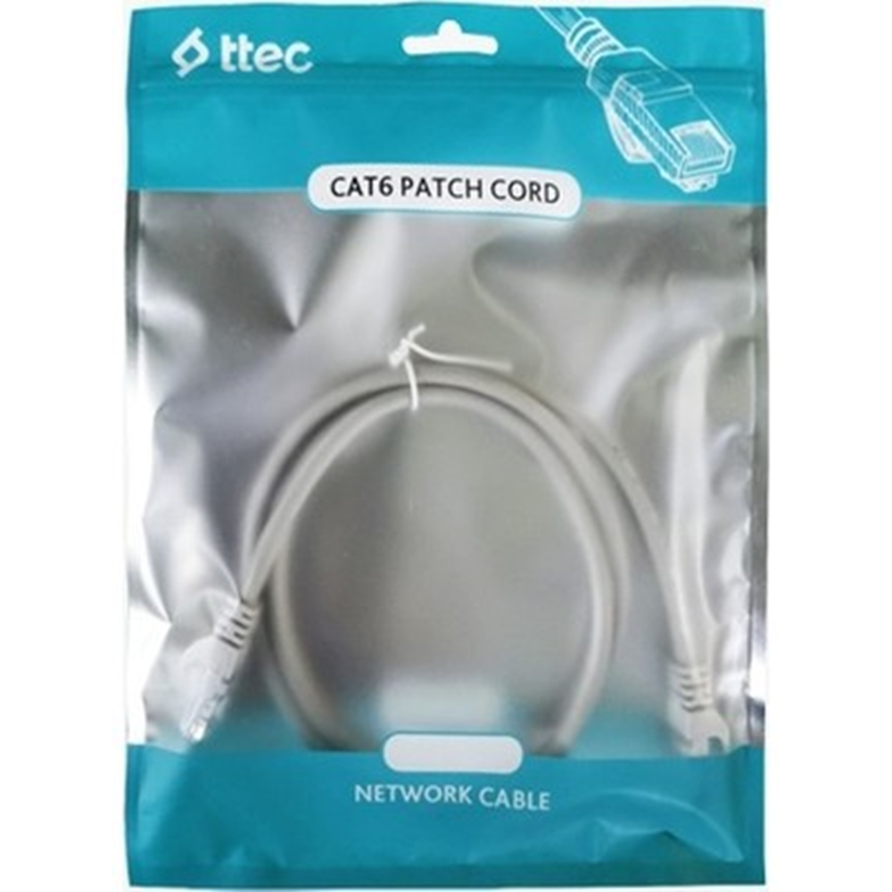 TTEC 0.3metre CAT6 Utp KBL-PTCH-30CMG Gri Patch Kablo