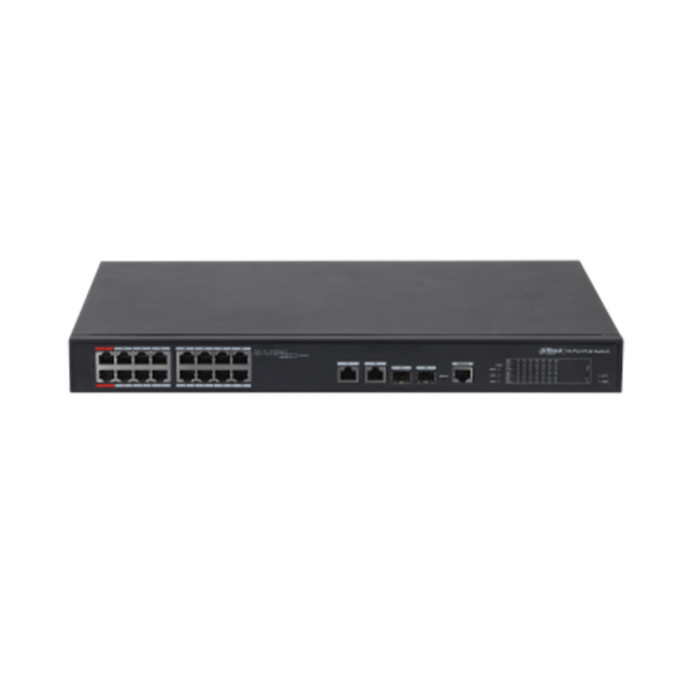 DAHUA 16port 240w FULL PoE PFS4218-16ET-240-V2 GIGABIT 2X SFP Yönetilebilir Switch 