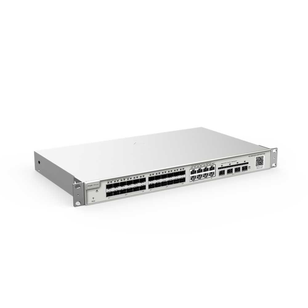 RUIJIE 24port GIGABIT 24X SFP / 4X 10GbE Yönetilebilir Switch RG-NBS3200-24SFP/8GT4XS