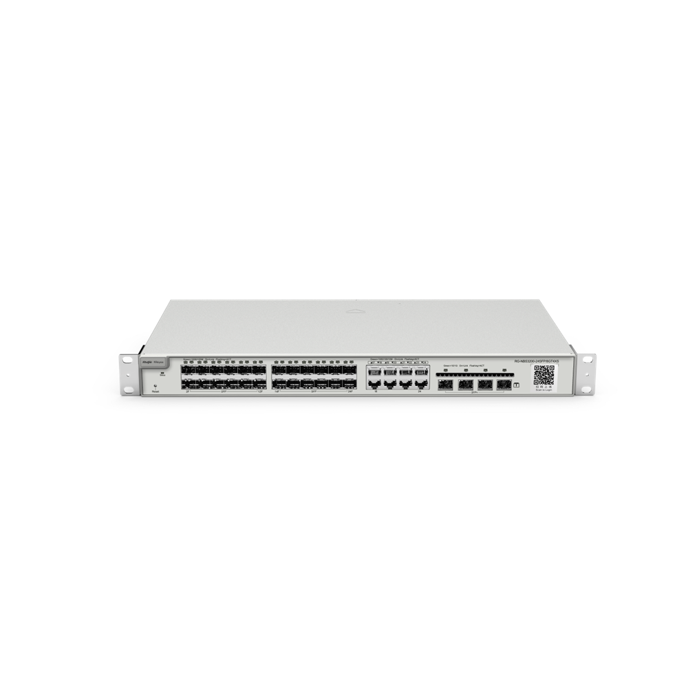 RUIJIE 24port GIGABIT 24X SFP / 4X 10GbE Yönetilebilir Switch RG-NBS3200-24SFP/8GT4XS