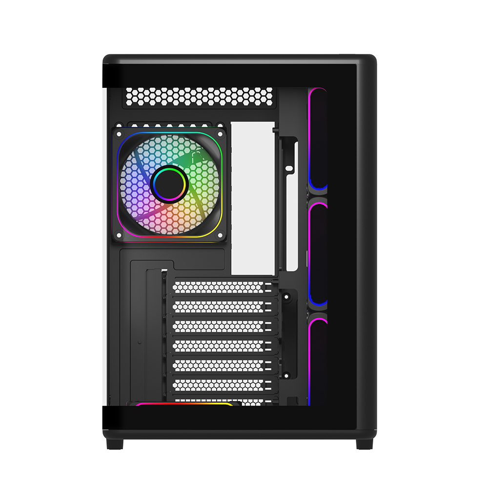 COOLERMASTER ELITE 600 Curve TG E600-KGNN-S02 7x12cm ARGB Siyah Gaming MıdTower PC Kasası