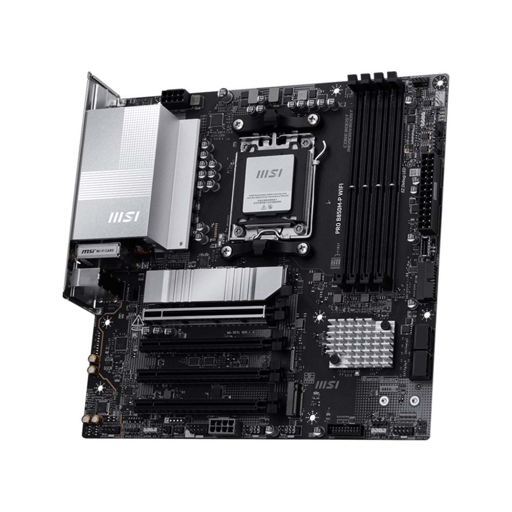 MSI PRO B850M-P WIFI DDR5 HDMI-DP PCIE 5.0 AM5 MATX
