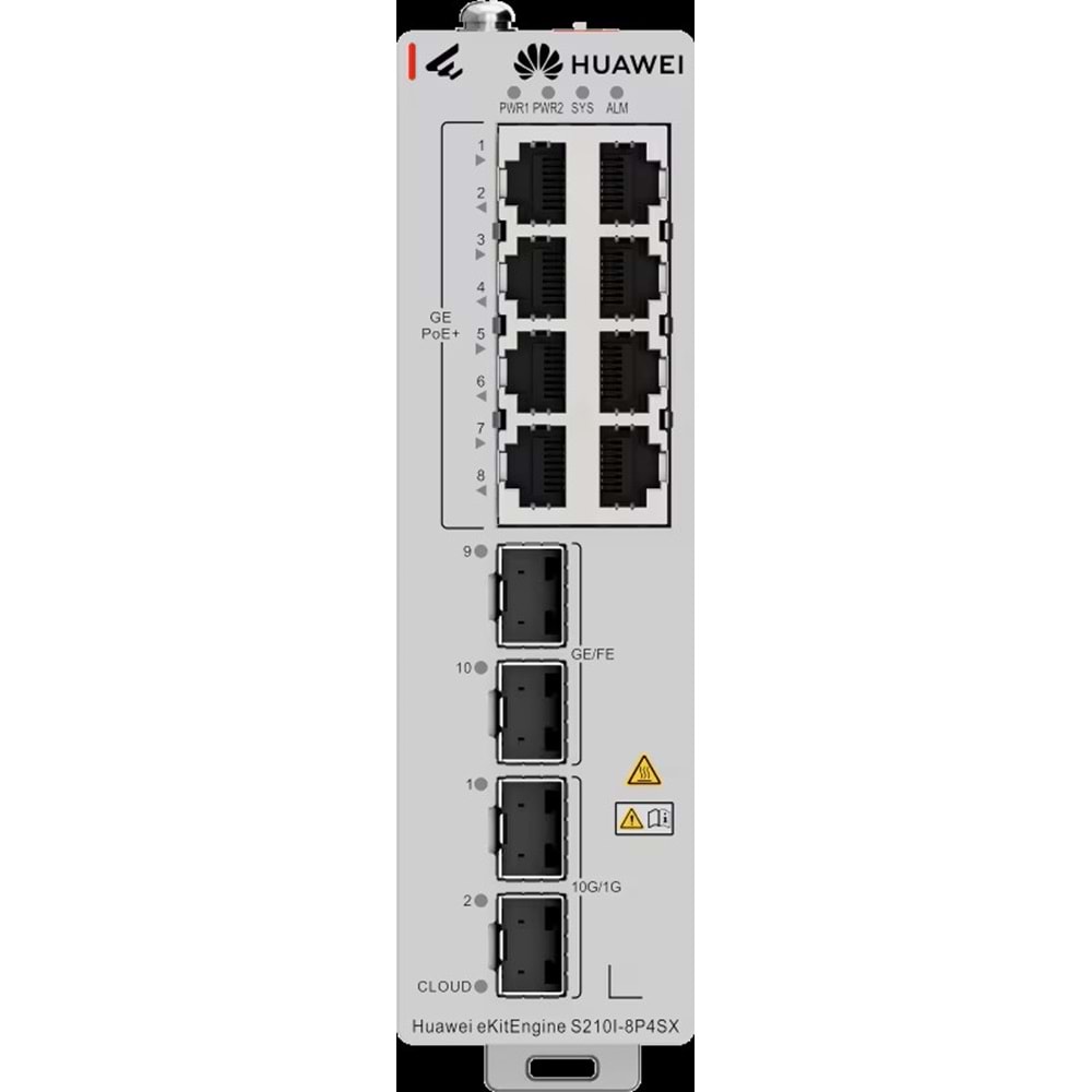 HUAWEI 12port PoE+ 240W 4xSFP Gigabit Yönetilebilir Switch eKIT S210I-8P4SX
