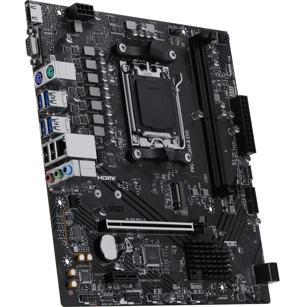 MSI PRO A620AM-B EVO DDR5 HDMI PCIE 4.0 AM5 mATX