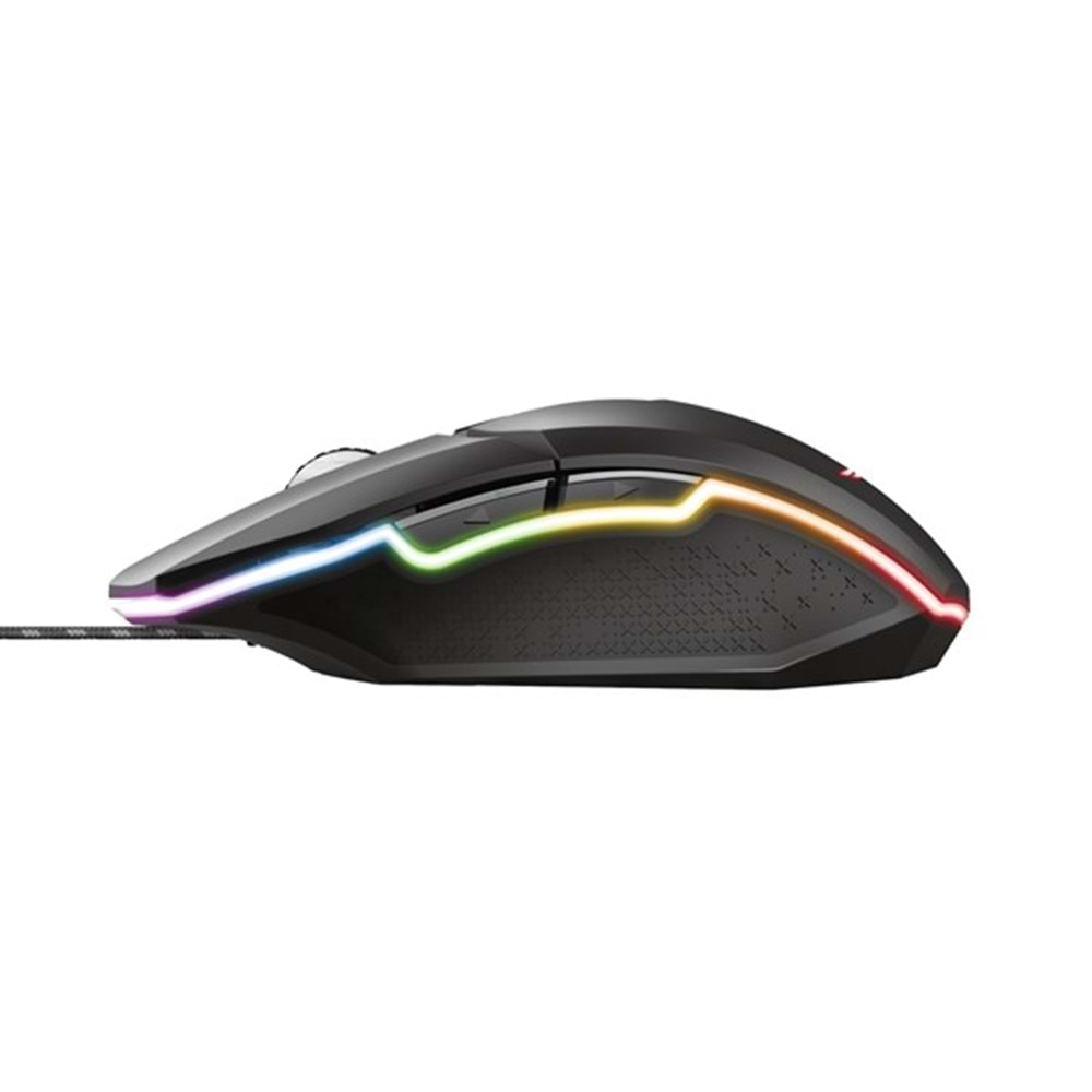 Trust Idon 23645 Gxt 950 Usb 5000Dpı Siyah 7Xbuttons Rgb Gamıng Mouse 