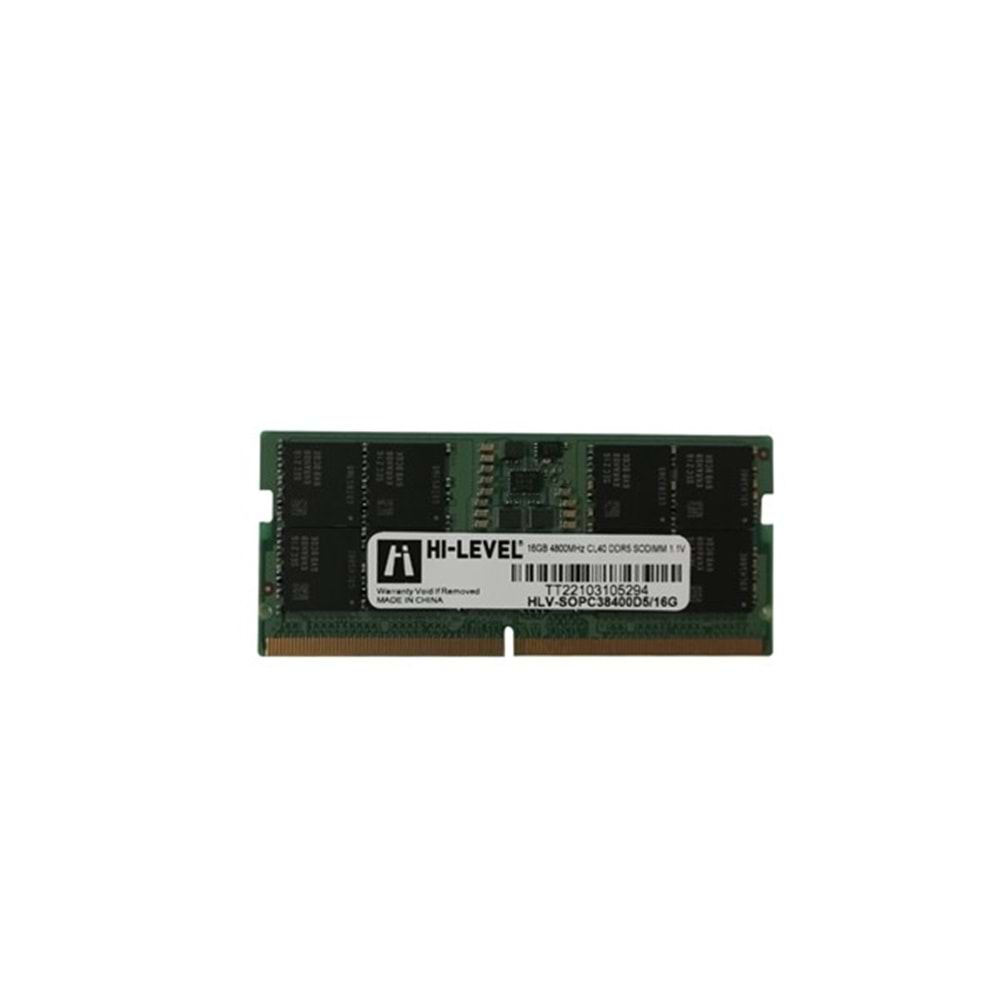 HI-LEVEL 16GB DDR5 4800MHZ CL40 NOTEBOOK RAM HLV-SOPC38400D5/16G