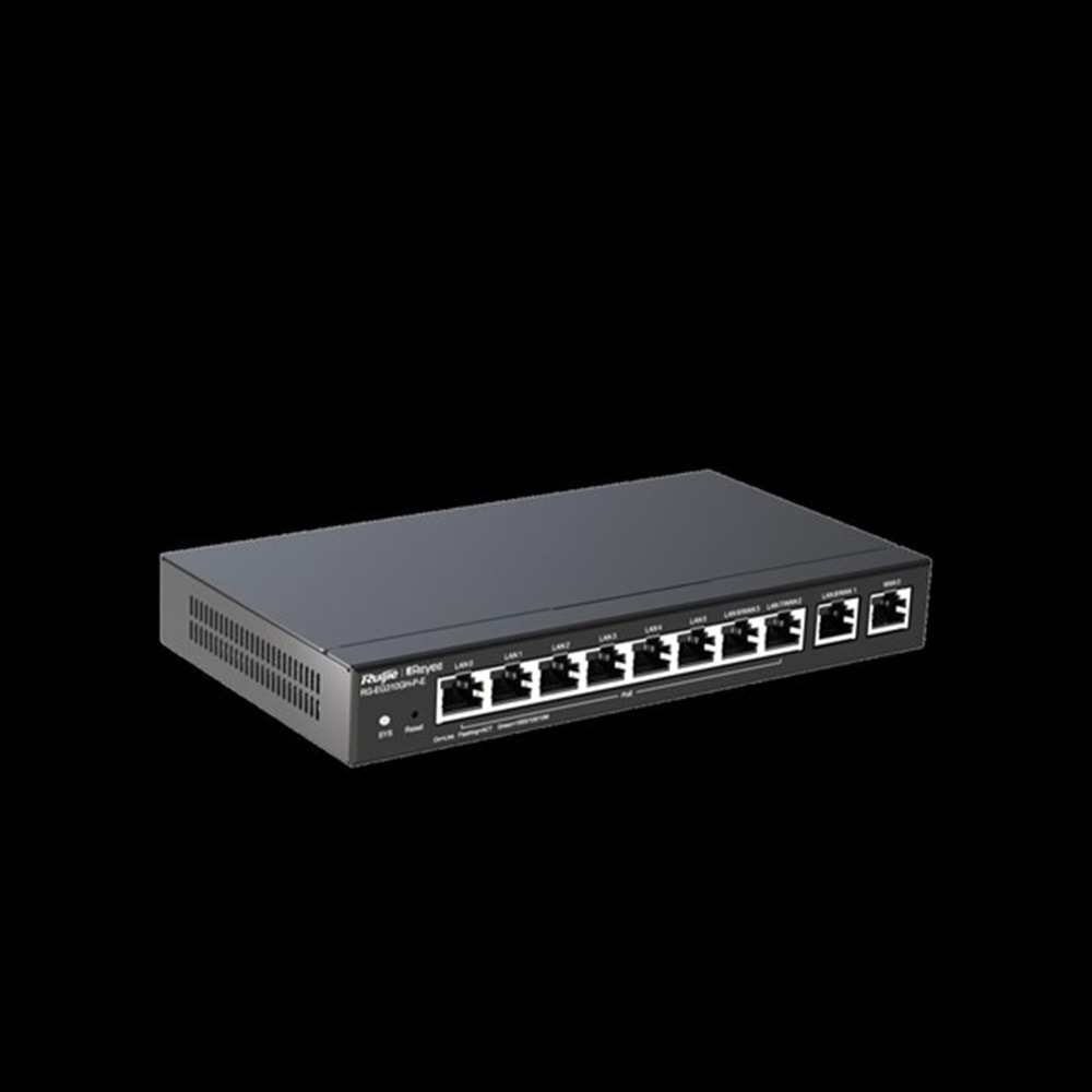 RUIJIE 10-PORT RG-EG310GH-P-E Gıgabıt 7- Port Poe/Poe+ Yonetılebılır Gateway/Router