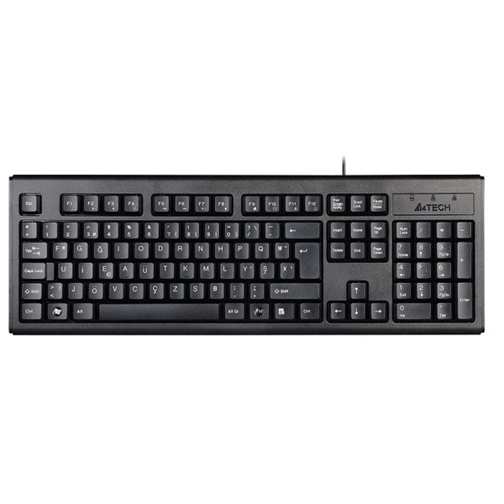 A4TECH KM-720 Kablolu USB F Trk Siyah Klavye