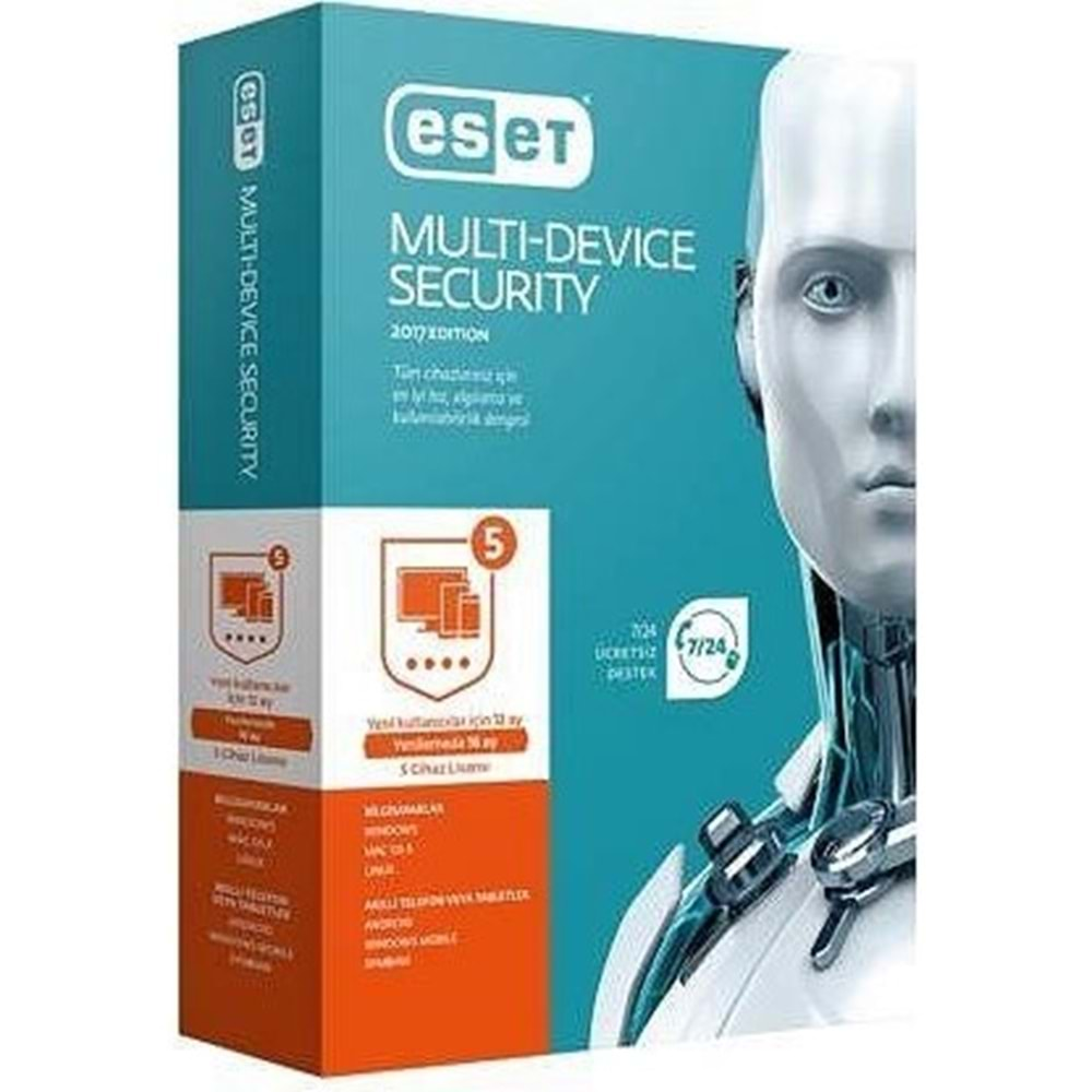 ESET İnternet Securty V10 5 Kullanıcı 1 Yıl TR Kutu