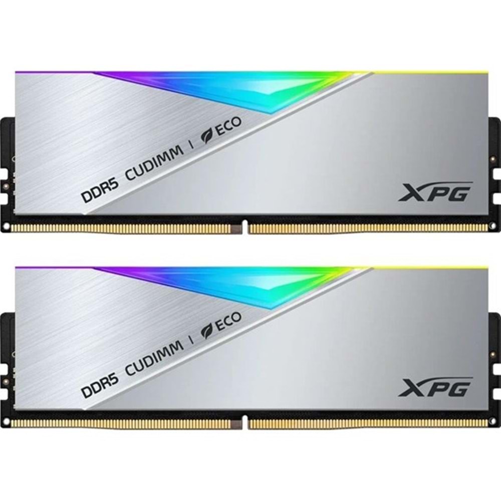 XPG 48GB (2X 24GB) DDR5 8800MHZ CL42 RGB DUAL KIT CUDIMM LANCER SILVER AX5CU8800C4224G-DCLACRSG