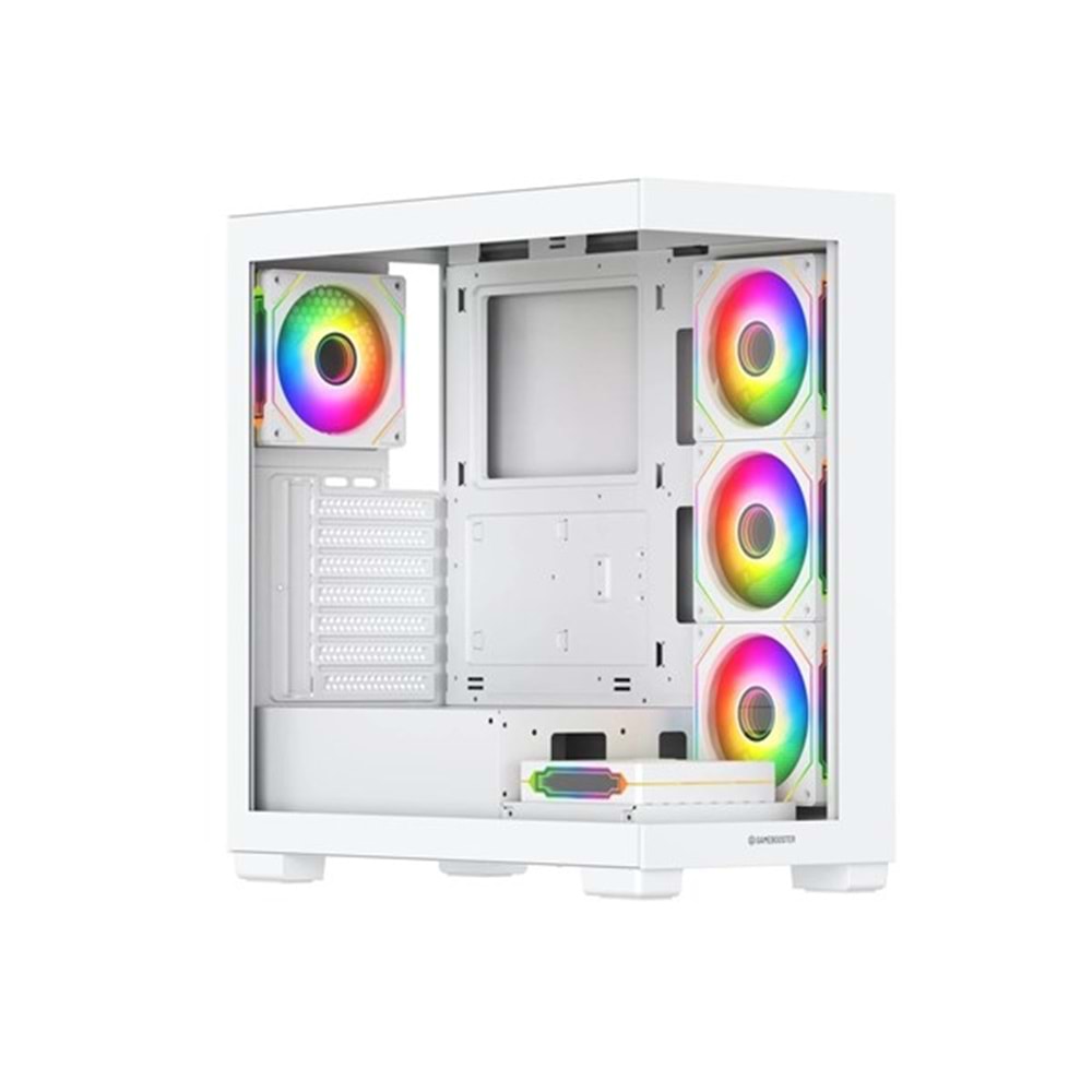 GAMEBOOSTER 750W 80+ BRONZE A7505W 5-FANLI GAMING MID-TOWER PC KASASI BEYAZ