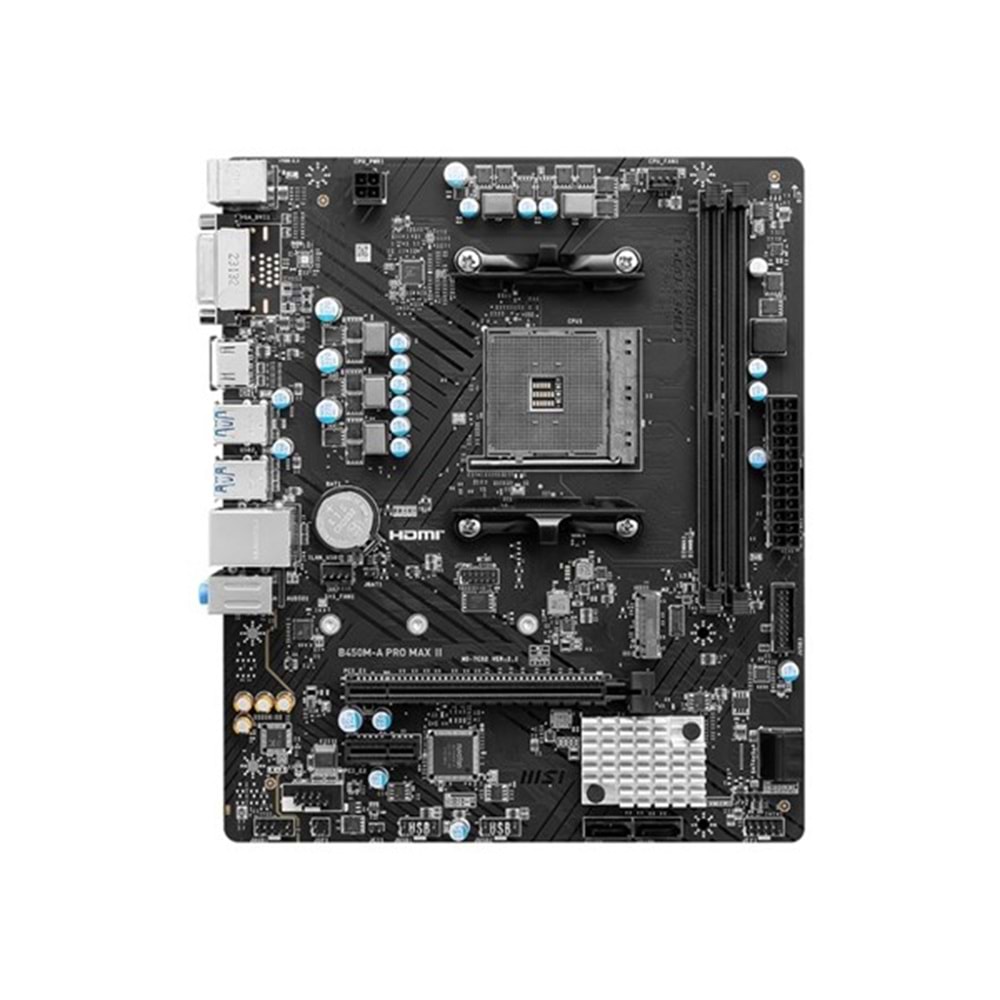 MSI B450M-A PRO MAX II DDR4 HDMI-DVI PCIE 4.0 AM4 mATX