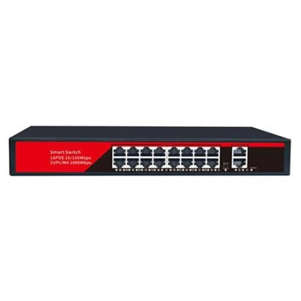 EZCOOL 16port EZ-16PSF GIGABIT 2-UPLINK 240W FULL POE SWITCH