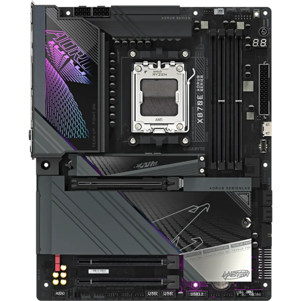 GIGABYTE X870E AORUS MASTER WIFI7 DDR5 HDMI-DP TYPEC PCIE 5.0 AM5 ATX