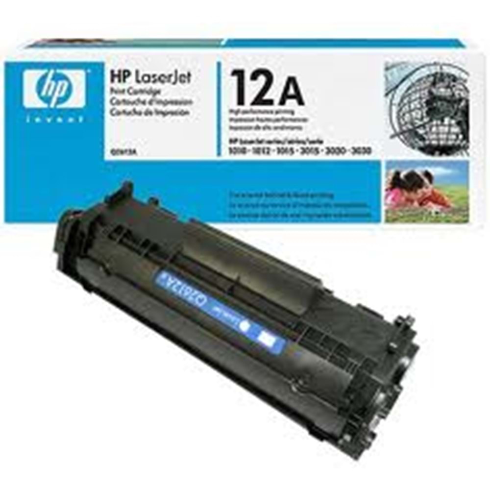 HP 12A Siyah Orijinal LaserJet Toner Kartuşu (2.000 Sayfa) - Q2612A