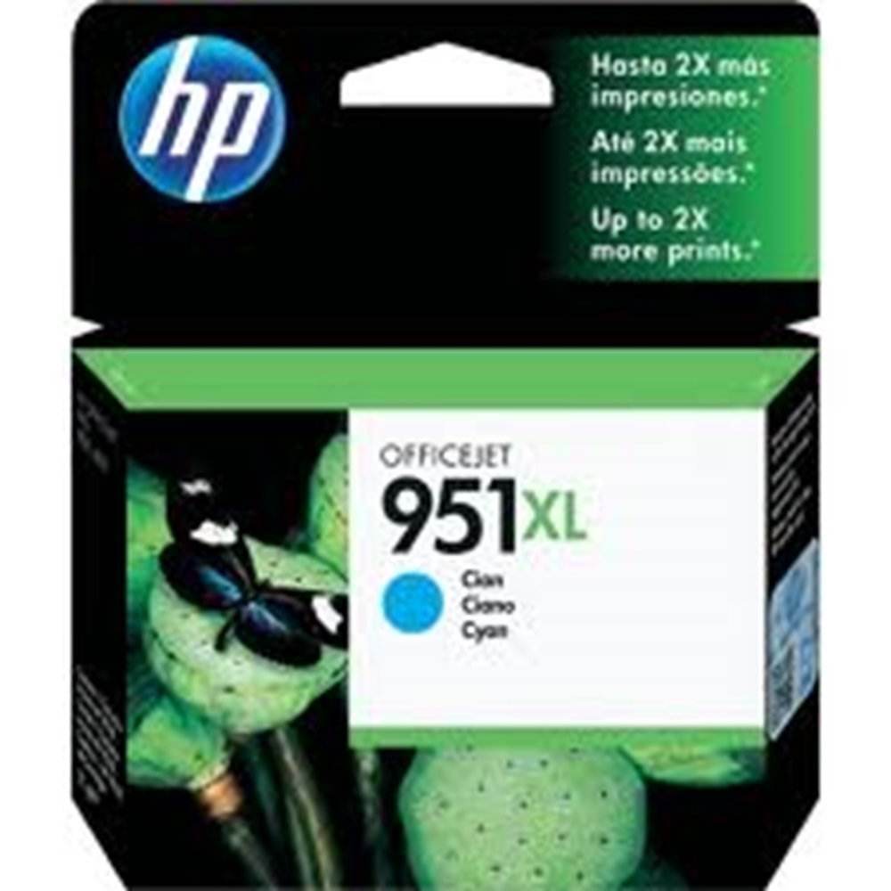 HP 951XL Camgöbeği Orijinal Yüksek Kapasiteli Mürekkep Kartuşu (CN046AE)