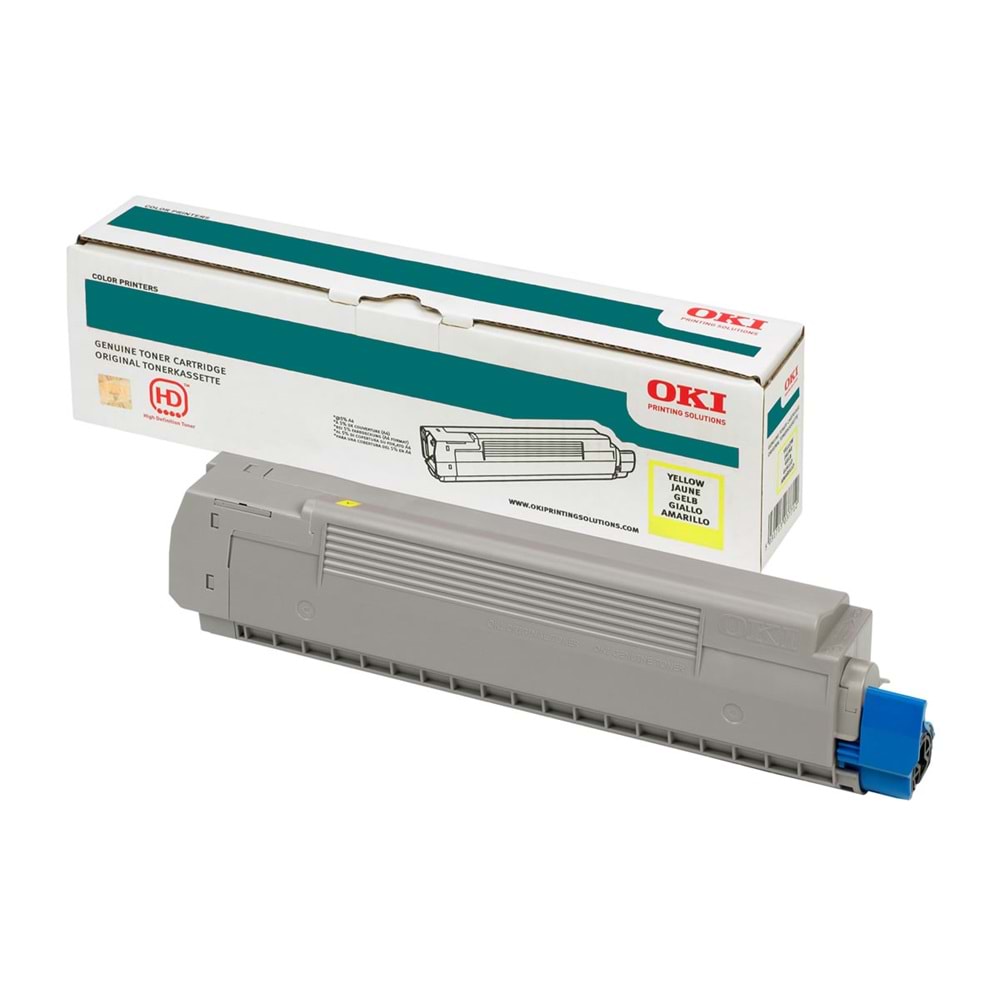 OKI MC760/MC770/MC780 Sarı Orijinal Toner Kartuşu (Yellow Toner Cartridge)