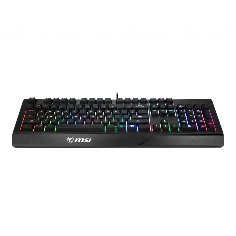 MSI Q TR Vigor GK20 RGB Ledli Sessiz Membran Siyah Oyuncu Klavyesi