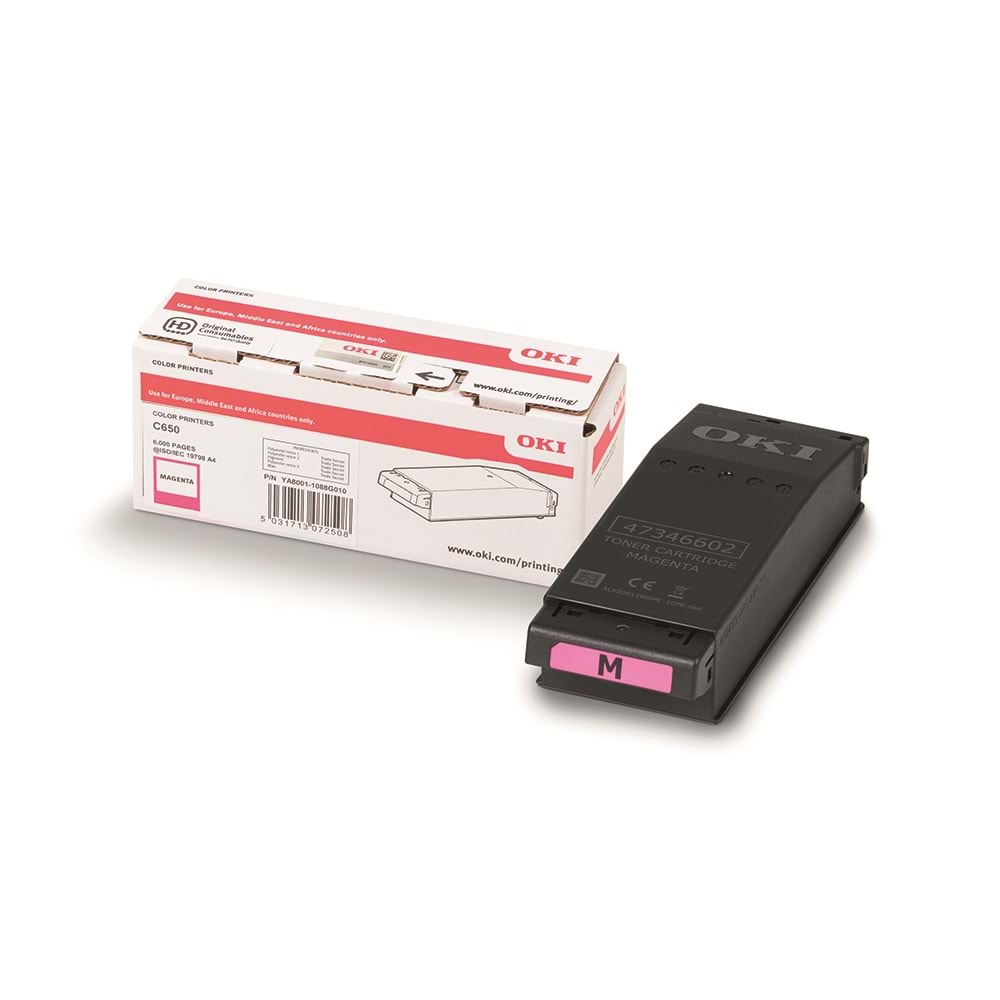 OKI C650 / C651 Macenta Orijinal Toner Kartuşu (6.000 Sayfa) - 9006128