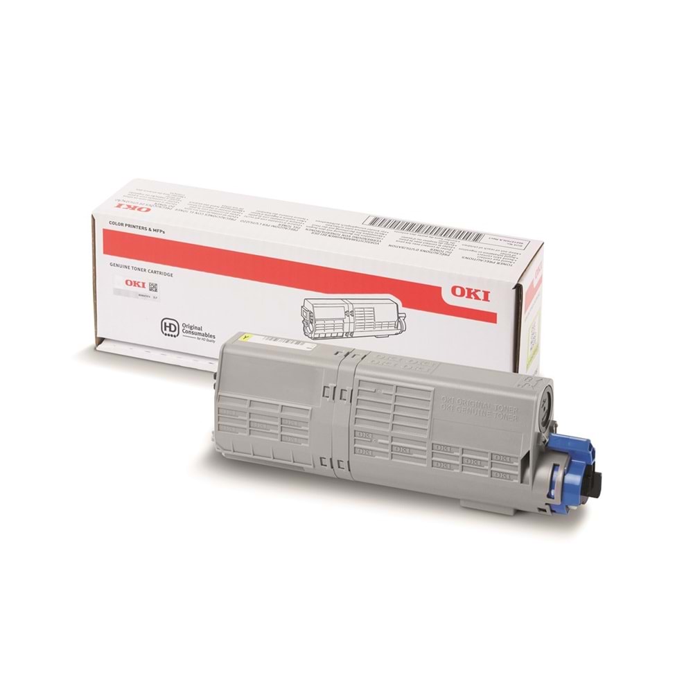 OKI C532 / MC573 Sarı Orijinal Yüksek Kapasiteli Toner Kartuşu (6.000 Sayfa) - 46490605