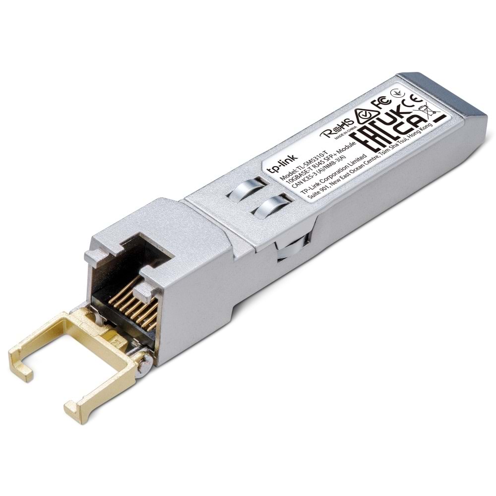 TP-LINBK TL-SM5310-T 10G BASE-T RJ45 SFP+ Bakır Alıcı-Verici (Transceiver) Modülü