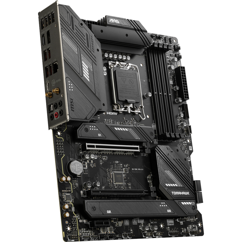 MSI MAG B760 TOMAHAWK WIFI6E DDR5 HDMI-DP TYPEC PCIE 4.0 1700p ATX