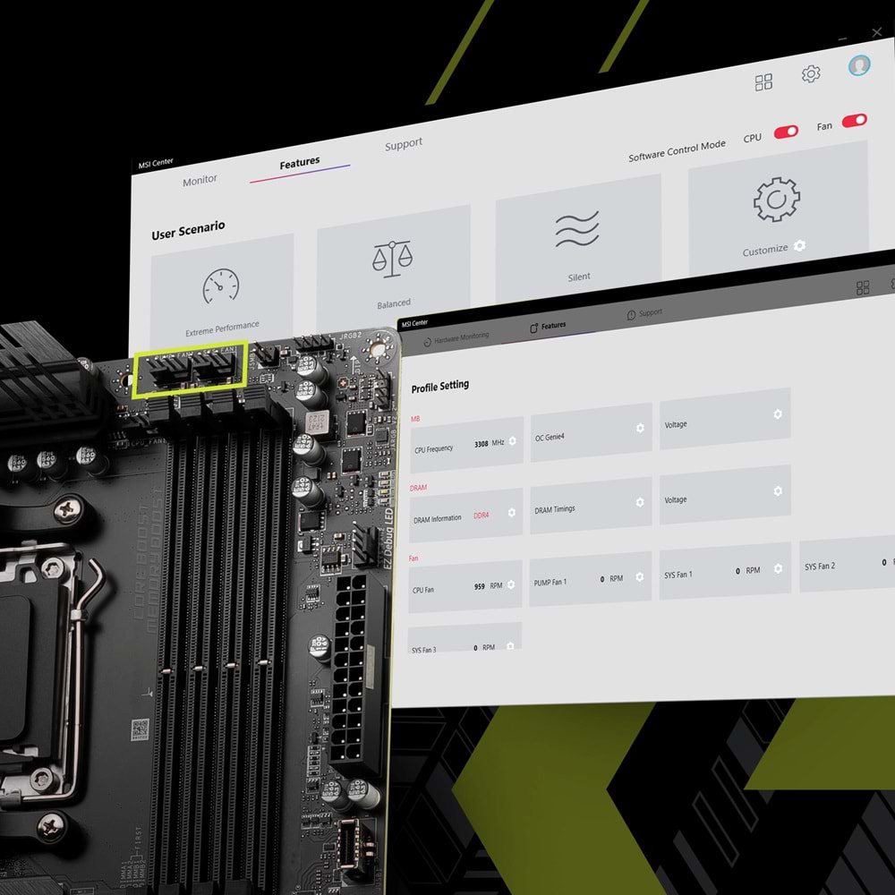 MSI 360mm MAG CORELIQUID E360 WHITE ARGB AM5-1851p Sıvı Soğutmalı İşlemci Fanı Beyaz
