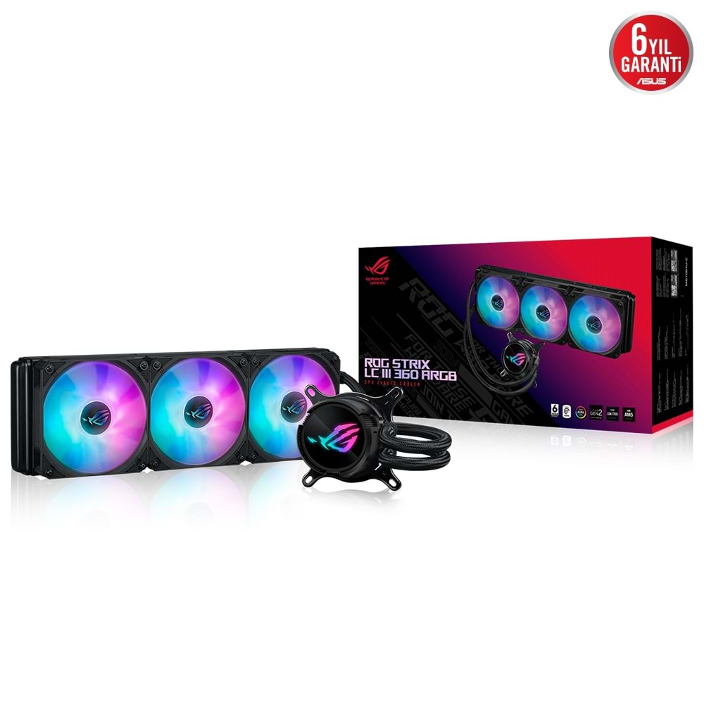 ASUS 360mm ROG STRIX LC III 360 ARGB AM5-1851p Sıvı Soğutmalı İşlemci Fanı / 90RC00T1-M0UAY0