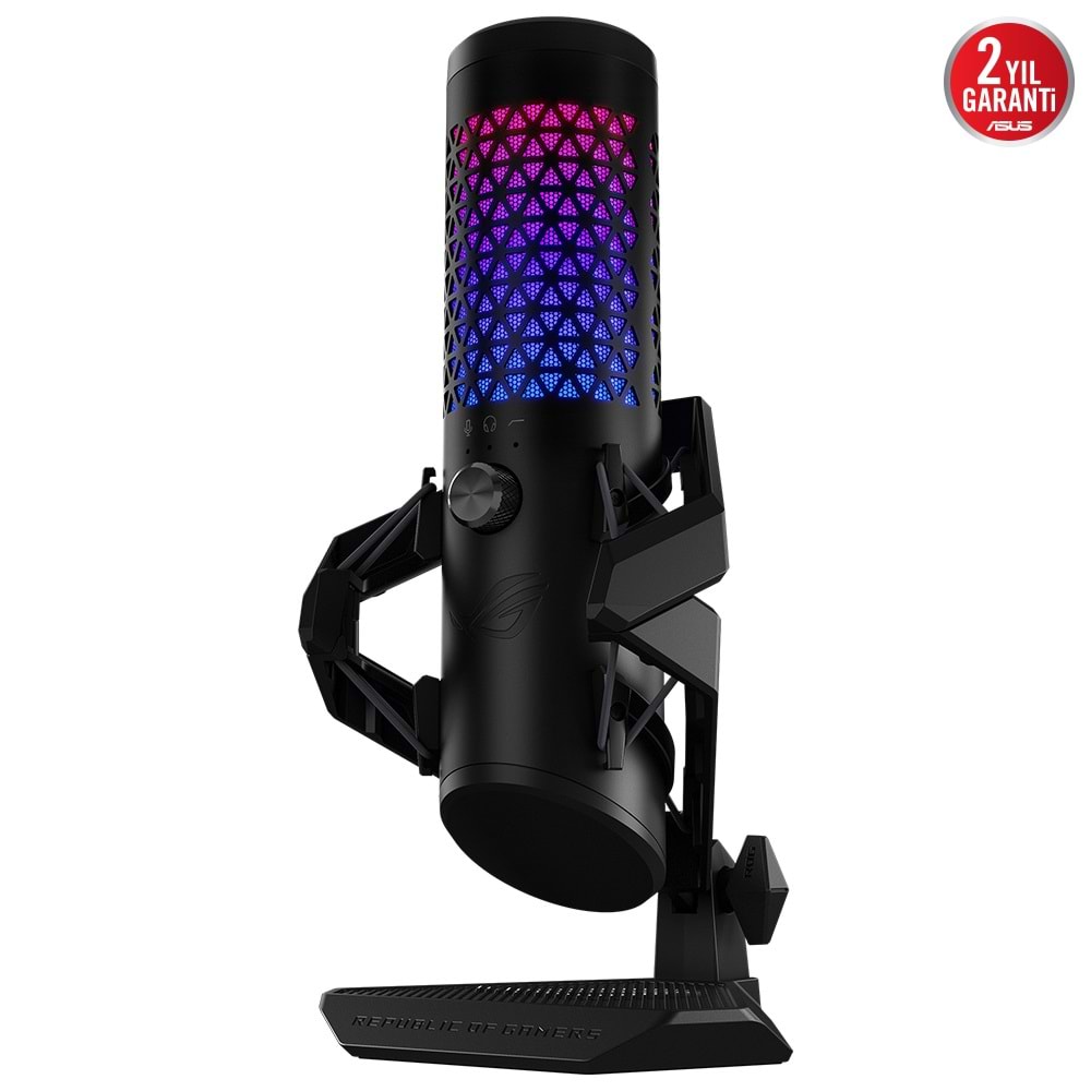 ASUS ROG Carnyx 24-Bit/192kHz RGB Profesyonel USB Oyuncu ve Yayıncı Mikrofonu / 90YH03Z0-BAUA00