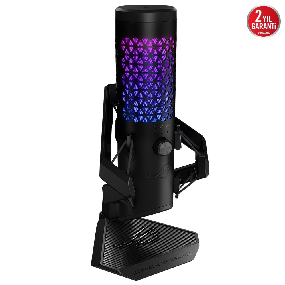 ASUS ROG Carnyx 24-Bit/192kHz RGB Profesyonel USB Oyuncu ve Yayıncı Mikrofonu / 90YH03Z0-BAUA00