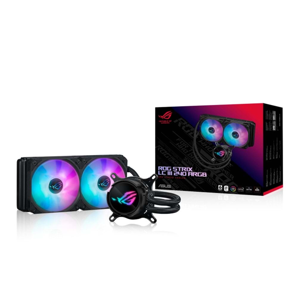 ASUS 240mm ROG STRIX LC III 240 ARGB AM5-1851p Sıvı Soğutmalı İşlemci Fanı / 90RC00S1-M0UAY0