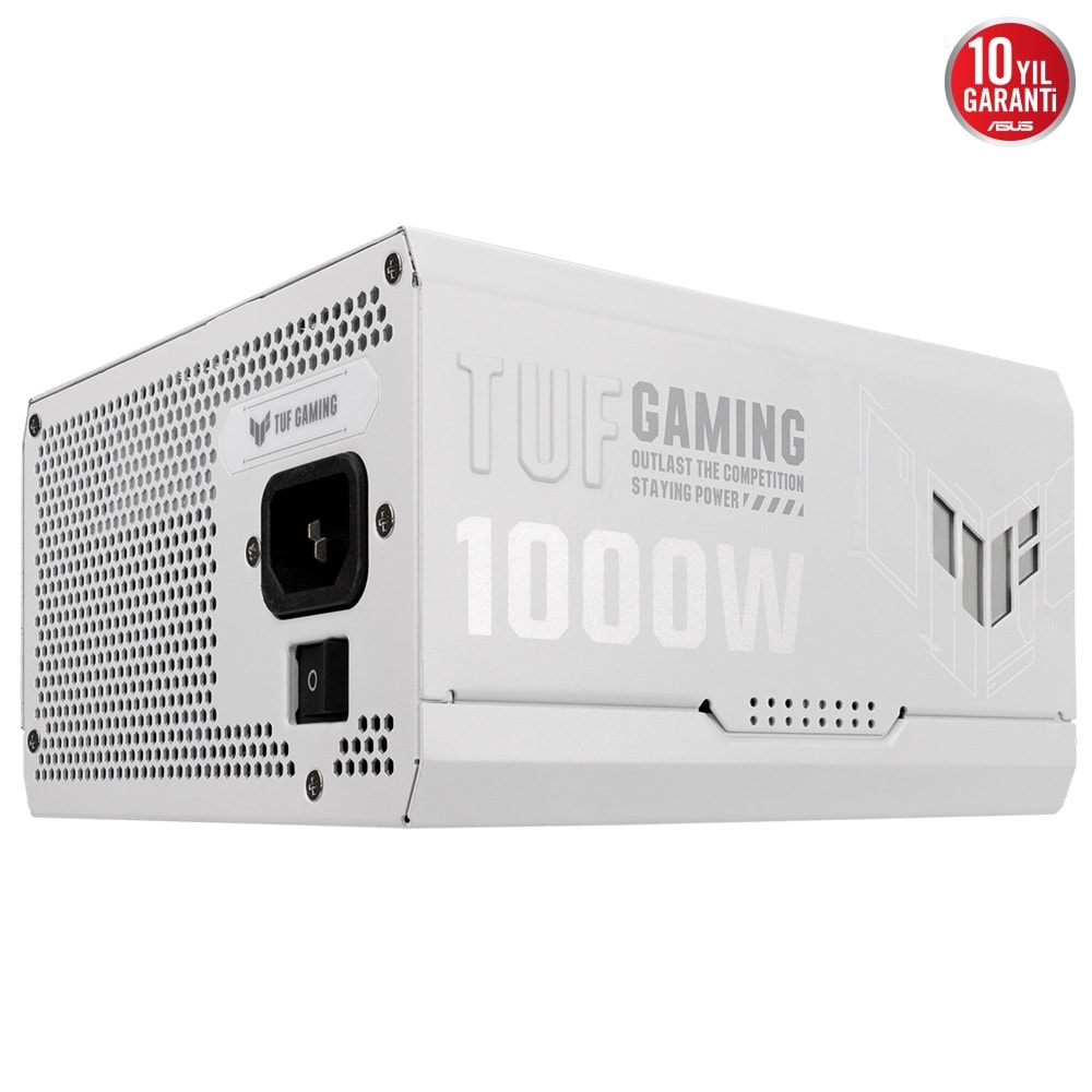 ASUS 1000w 80+ Gold TUF GAMING 1000G WHITE Tam Modüler Power Supply Beyaz / 90YE00S5-B0NA00