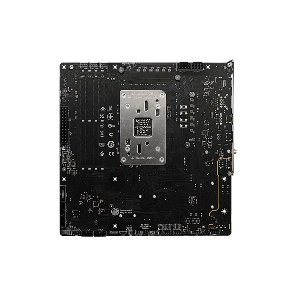 MSI B650M PROJECT ZERO WIFI6E DDR5 HDMI-DP TYPEC PCIE 4.0 AM5 mATX