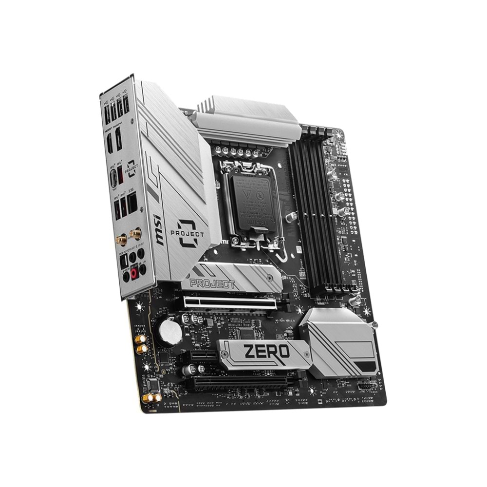 MSI B760M PROJECT ZERO DDR5 HDMI-DP TYPEC PCIE 4.0 1700p mATX
