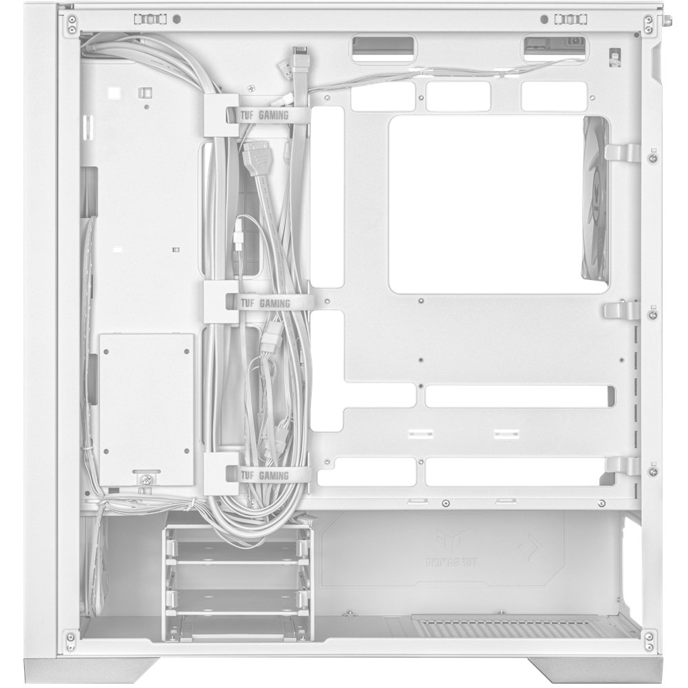 ASUS TUF GAMING GT302 TG ARGB Gaming Mid-Tower PC Kasası Beyaz / 90DC00I3-B19000