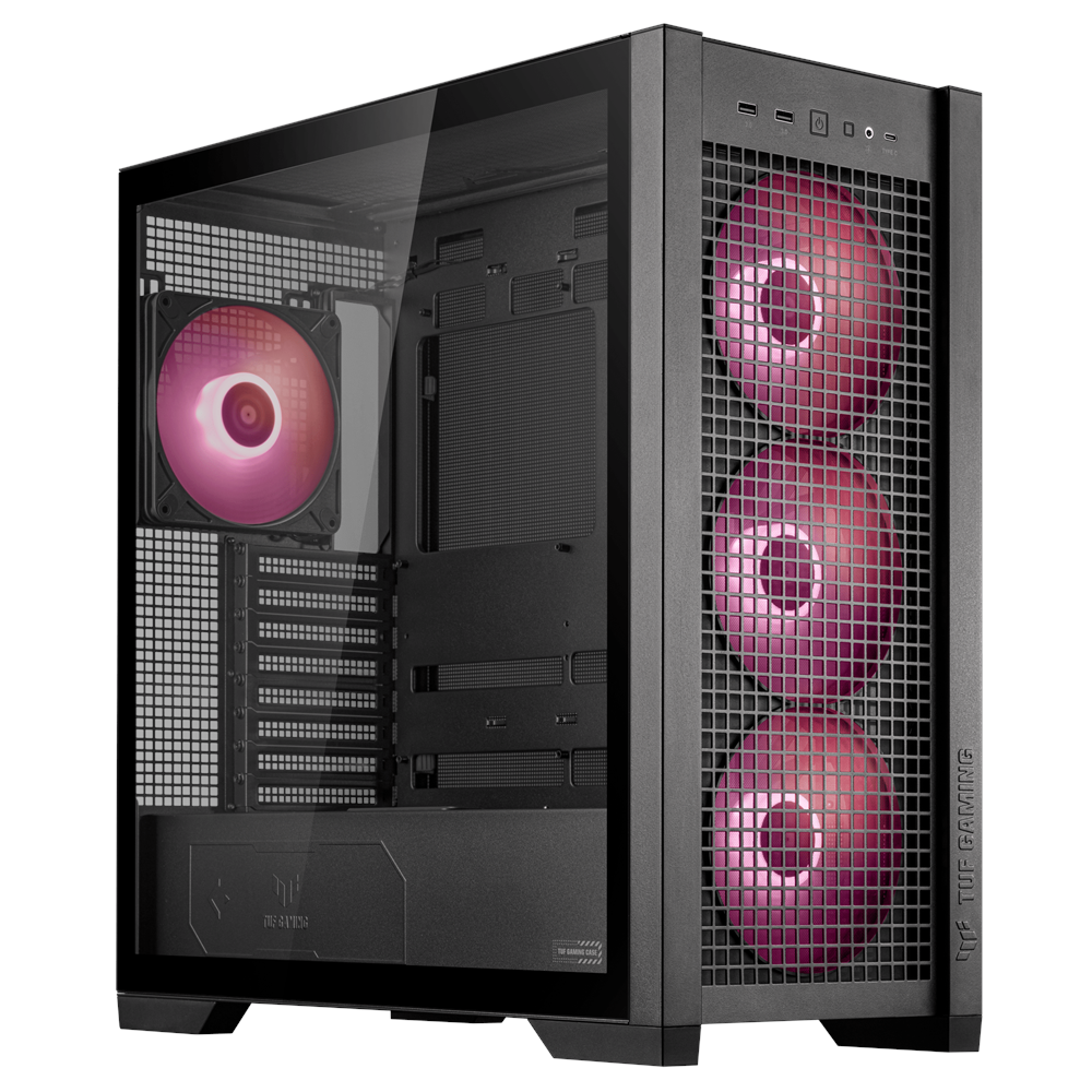 ASUS TUF GAMING GT302 TG ARGB Gaming Mid-Tower PC Kasası / 90DC00I0-B19000