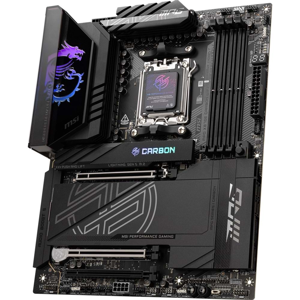 MSI MPG X870E CARBON WIFI7 DDR5 HDMI-DP TYPEC PCIE 5.0 AM5 ATX