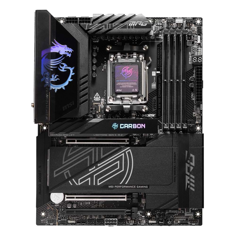 MSI MPG X870E CARBON WIFI7 DDR5 HDMI-DP TYPEC PCIE 5.0 AM5 ATX