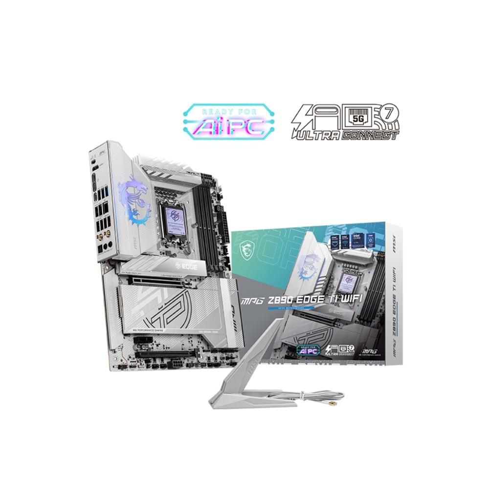 MSI MPG Z890 EDGE TI WIFI7 DDR5 HDMI-DP TYPEC PCIE 5.0 1851p ATX