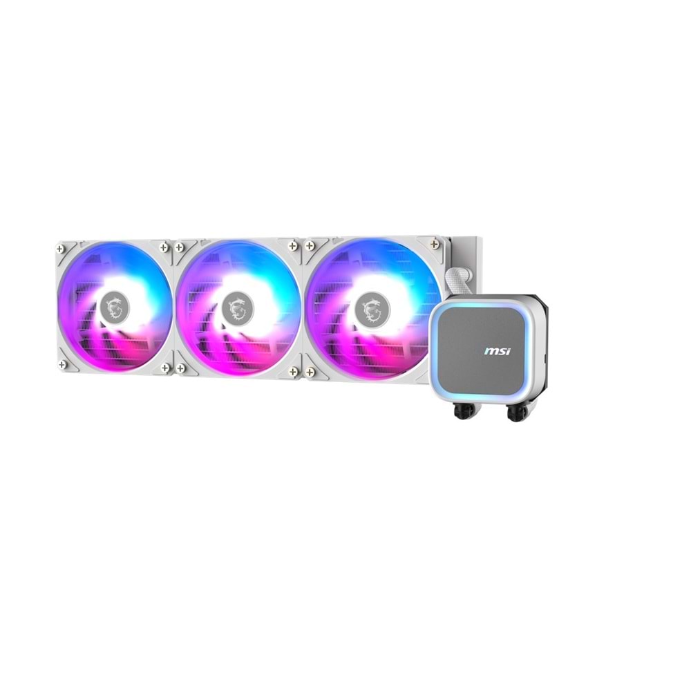 MSI 360mm MAG CORELIQUID A13 360 WHITE ARGB AM5-1851p Sıvı Soğutmalı İşlemci Fanı Beyaz
