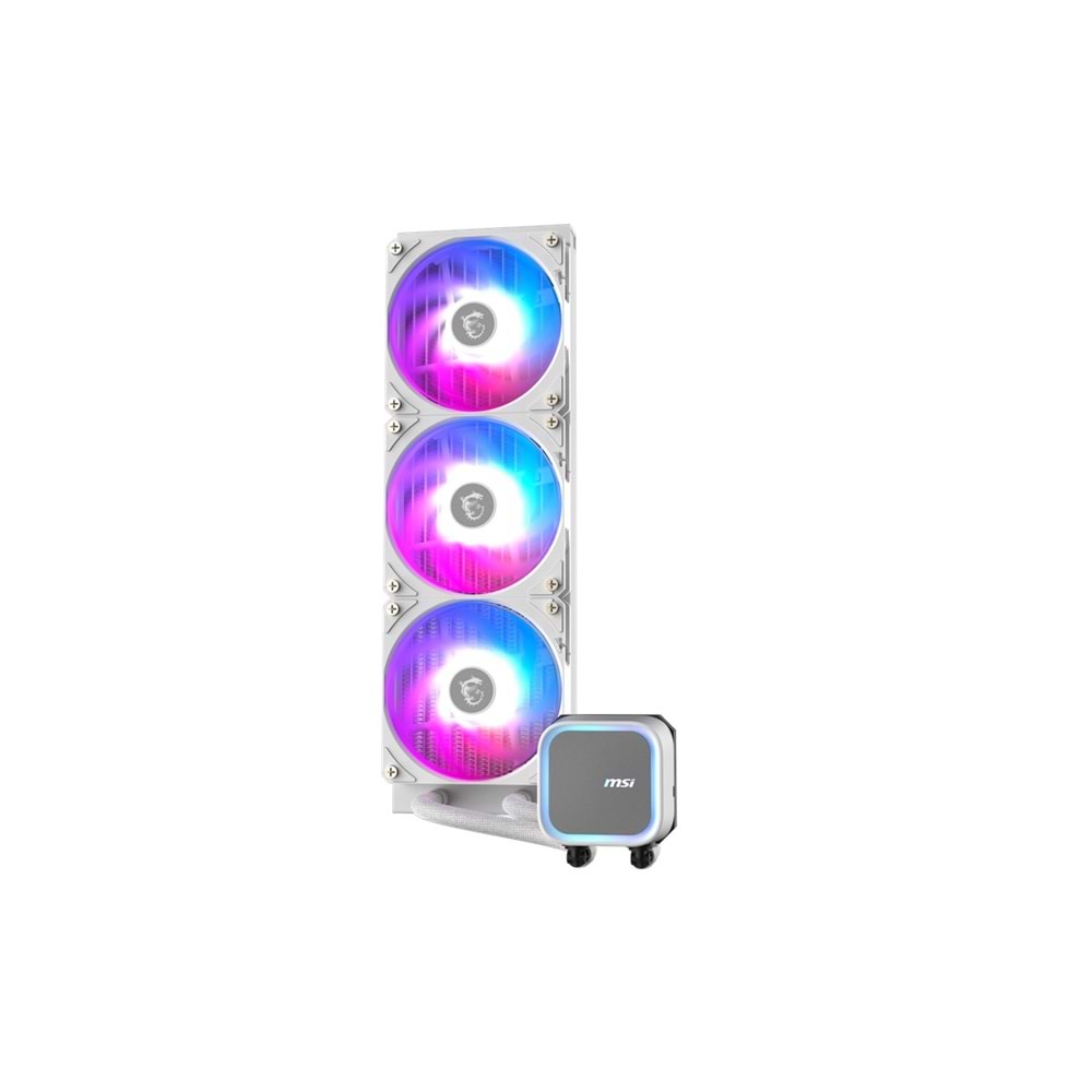 MSI 360mm MAG CORELIQUID A13 360 WHITE ARGB AM5-1851p Sıvı Soğutmalı İşlemci Fanı Beyaz