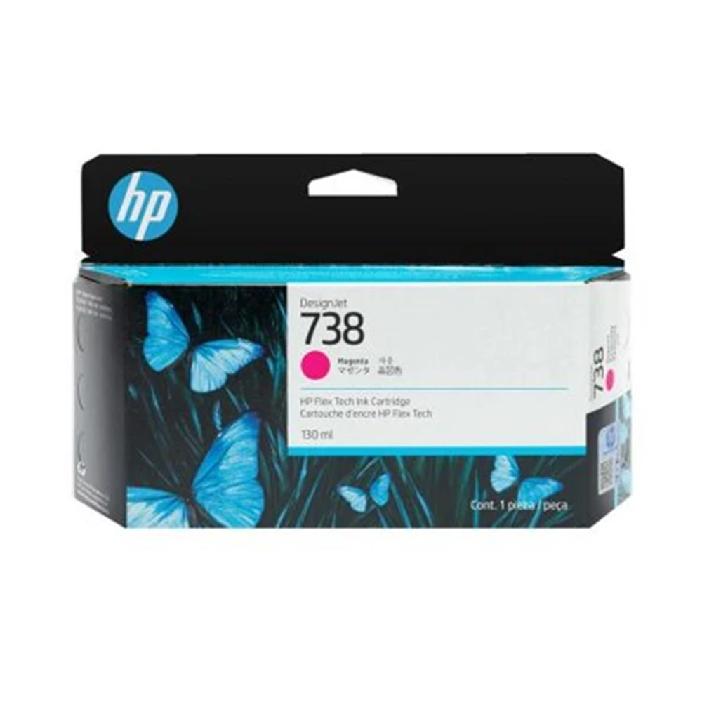 HP 738 Macenta Orijinal DesignJet Mürekkep Kartuşu (498N6A)